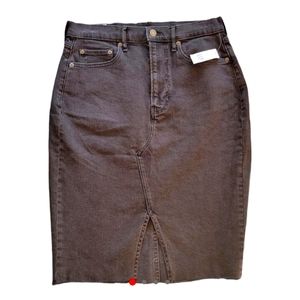 BNWT Gap Black Denim Jean Midi sz 6 Vintage Style Trendy Pencil Skirt